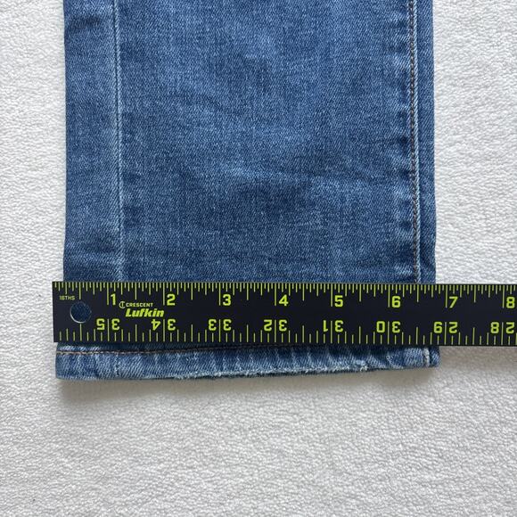 NWT Anthropologie Pilcro Womens 28 Jeans Slim Boyfriend Crop Distressed Denim - Picture 10 of 16